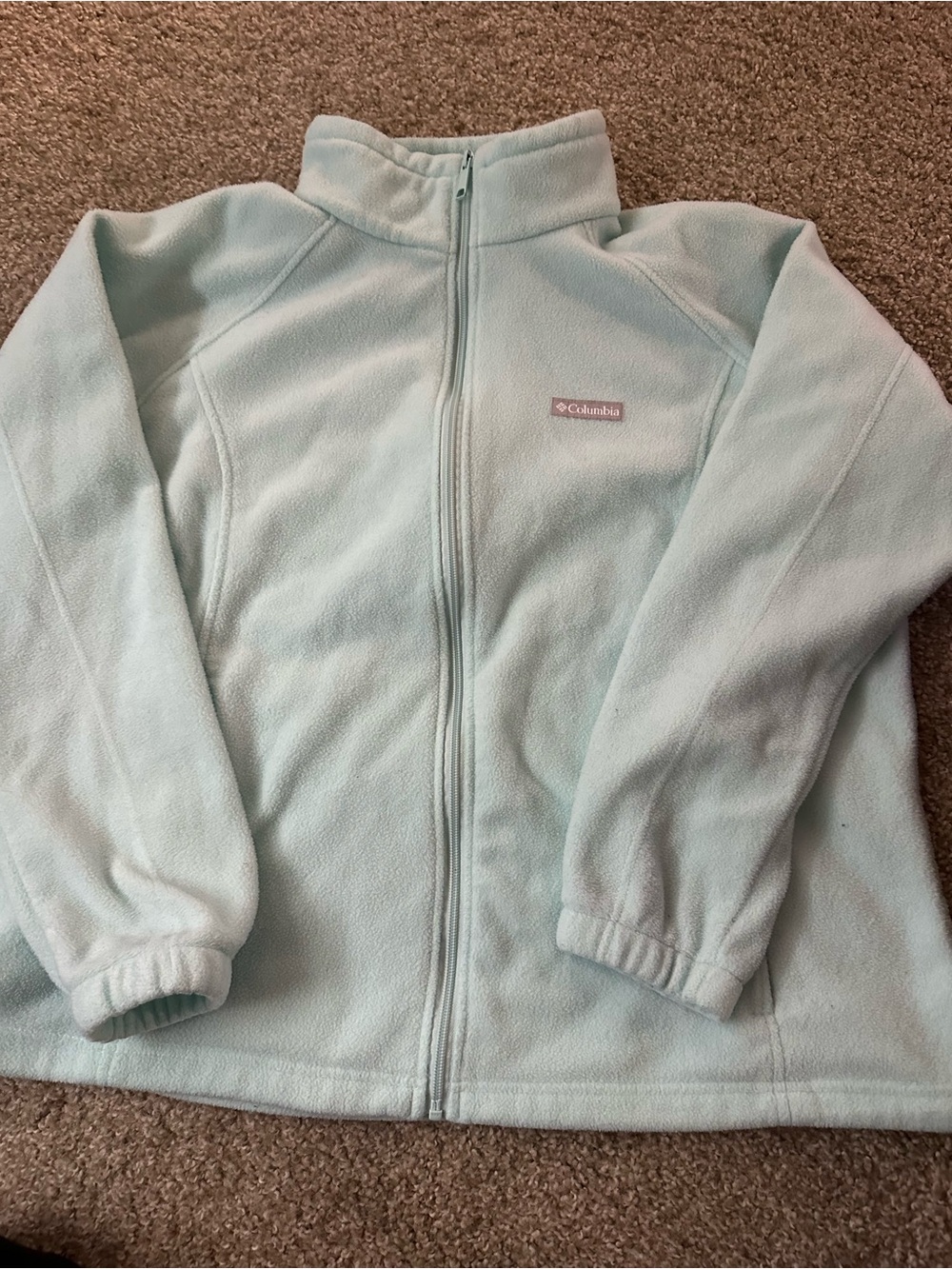 Columbia Light Blue Full-Zip women’s  Fleece Jacket